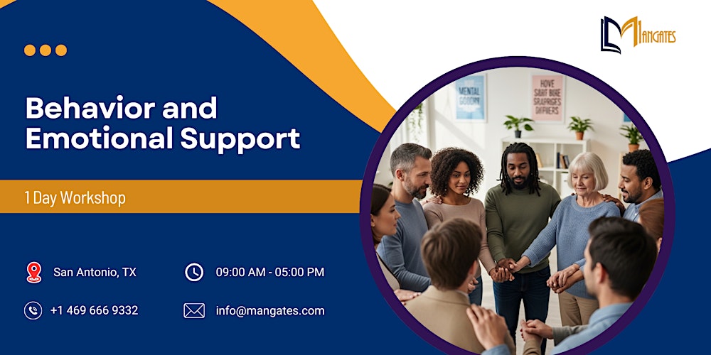 Behavior and Emotional Support: 1 Day Workshop in San Antonio, TX