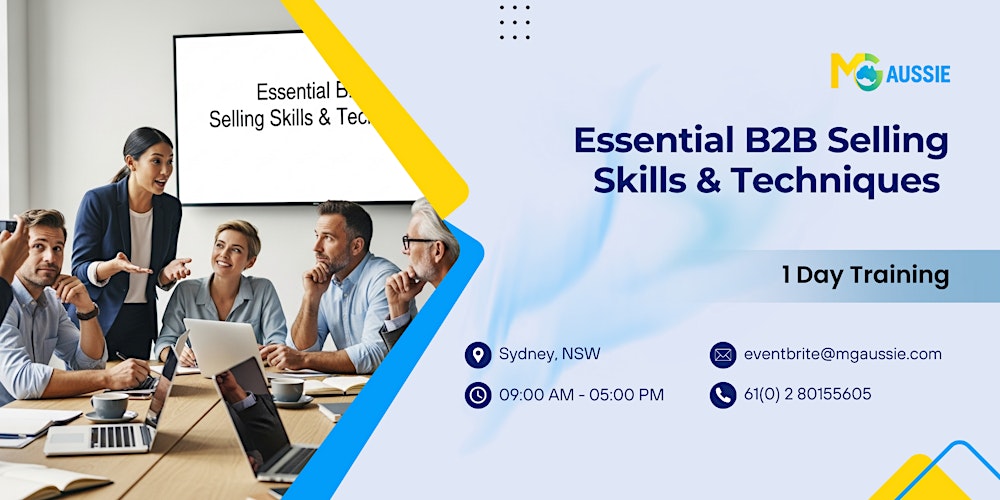 Essential B2B Selling Skills & Techniques – 1 Day Training in Sydney