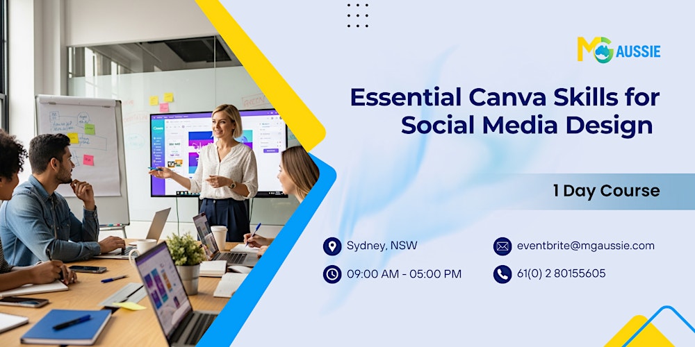 Essential Canva Skills for Social Media Design – 1 Day Course in Sydney