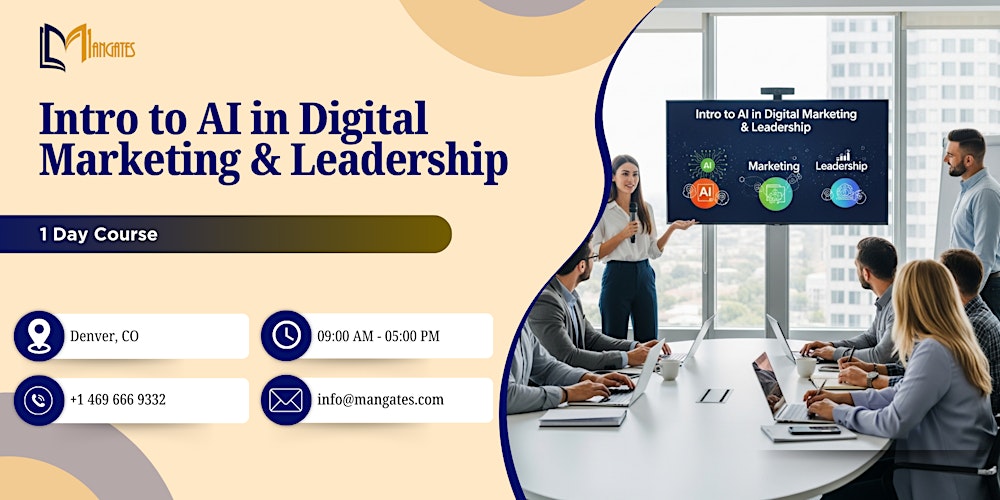 Intro to AI in Digital Marketing & Leadership – 1 Day Course in Denver, CO
