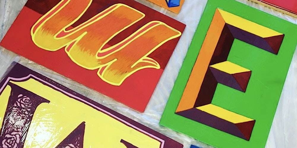 Create at Staircase: Painting Letters