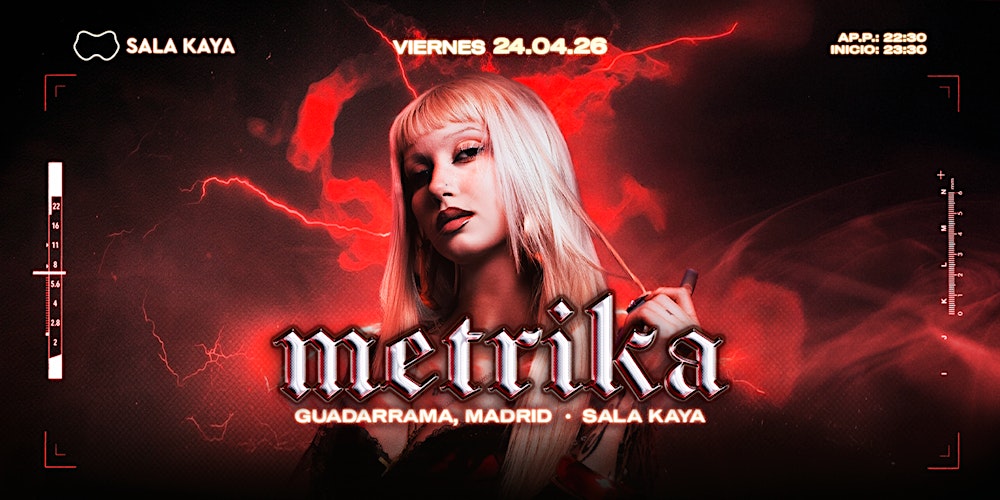 Metrika en  Sala Kaya Guadarrama (Madrid).