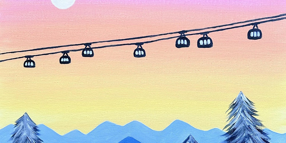 Sip & Paint at Wiper and True Taproom, Bristol - "Ski Slopes"