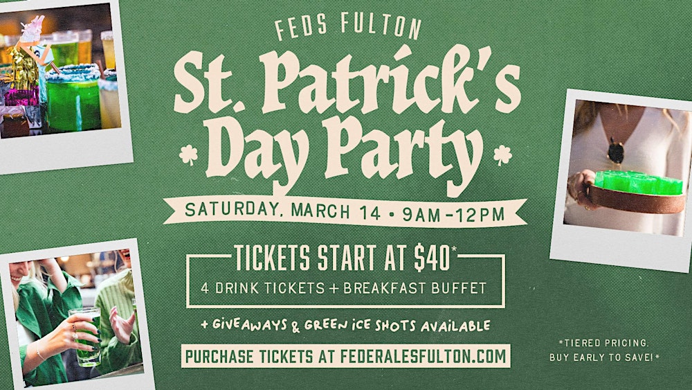 St Patrick’s Day Party at Federales in Fulton Market / West Loop