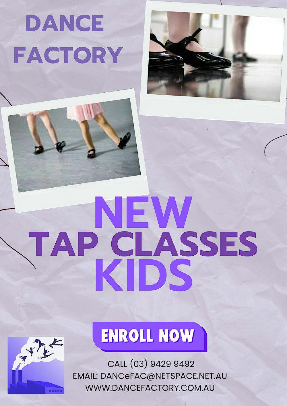 Dance Factory Kids Tap Classes