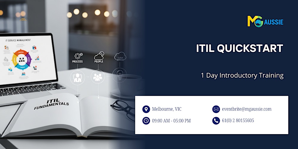 ITIL QuickStart: 1 Day Introductory Training in Melbourne, VIC