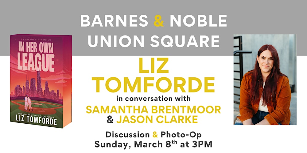 Liz Tomforde discusses IN HER OWN LEAGUE at B&N Union Square
