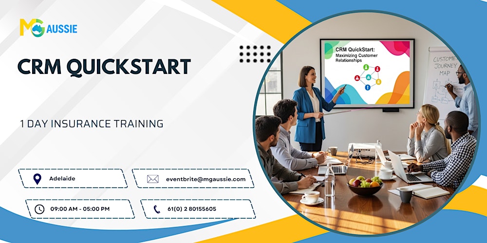CRM QuickStart: 1 Day Insurance Training in Adelaide