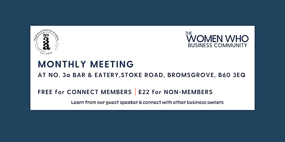 BROMSGROVE - Networking with The Women Who Business Community