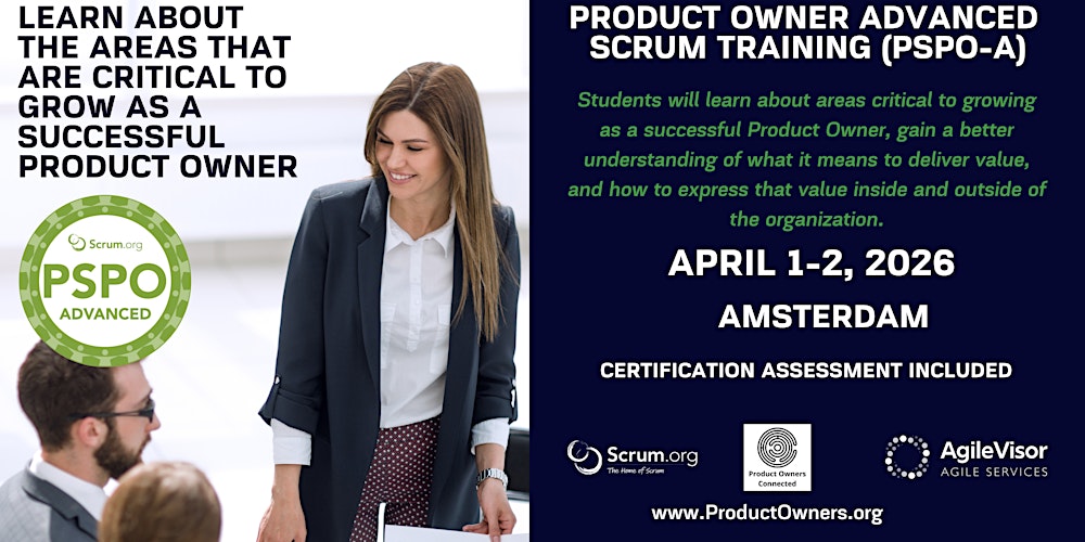 Certified Training | Professional Scrum Product Owner - Advanced (PSPO-A)
