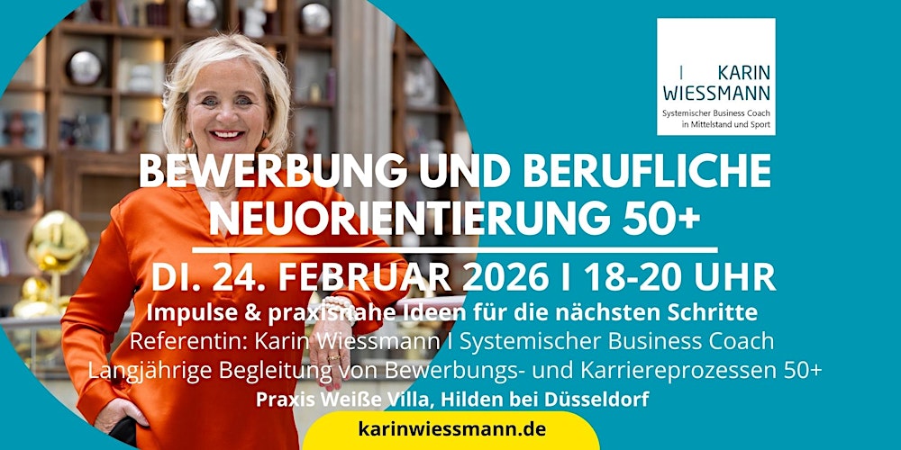 BEWERBUNG UND BERUFLICHE NEUORIENTIERUNG  50+ I Hilden bei Düsseldorf