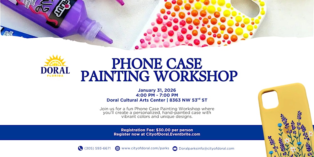 Phone Case Painting Workshop