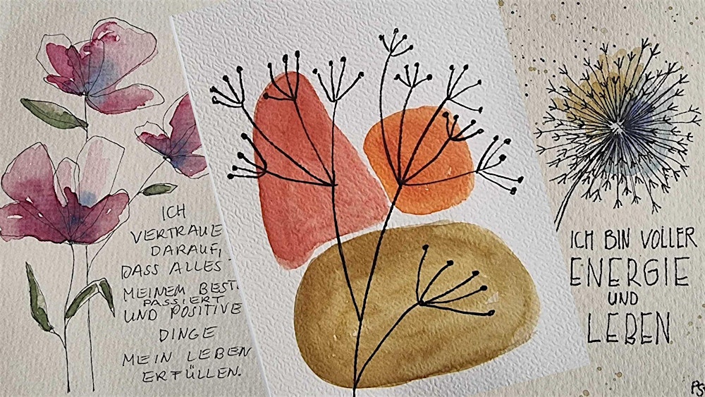 Handlettering & Aquarell – Valentinstag Special