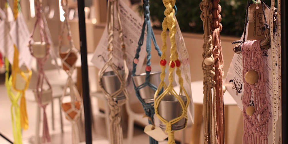 Macrame Plant Hangers Workshop at Kirkstall Forge