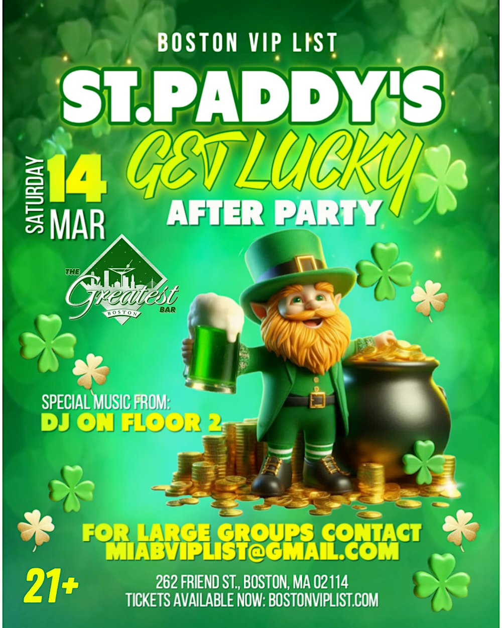 ST. PADDY'S GET LUCKY PARTY