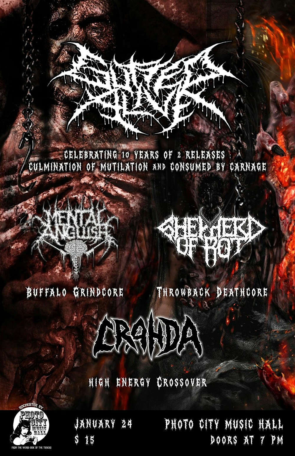 Gutted Alive : 10 Years of Culmination Of Mutilation & Consumed By Carnage