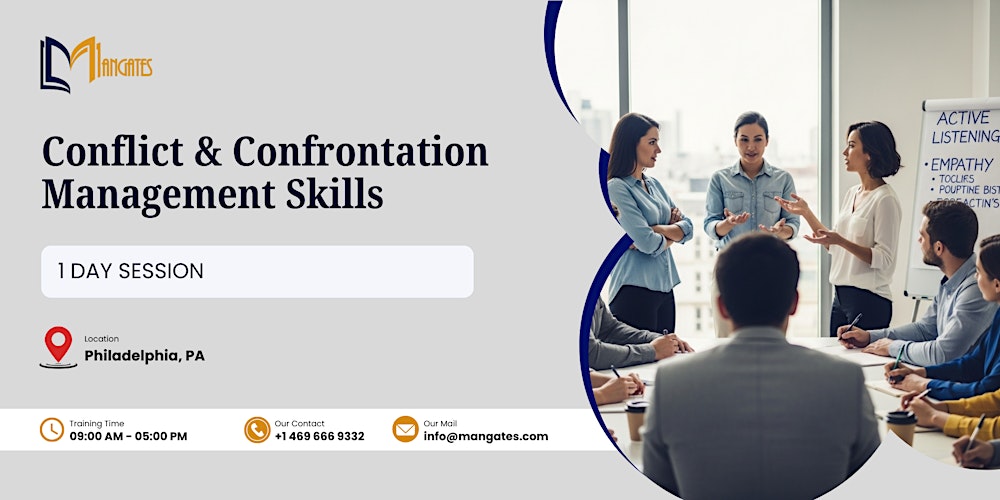 Conflict & Confrontation Management Skill: 1 Day Course in Philadelphia, PA