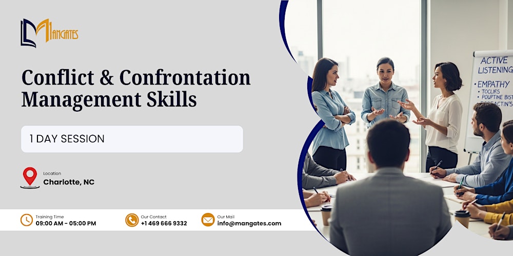 Conflict & Confrontation Management Skills: 1 Day Session in Charlotte, NC