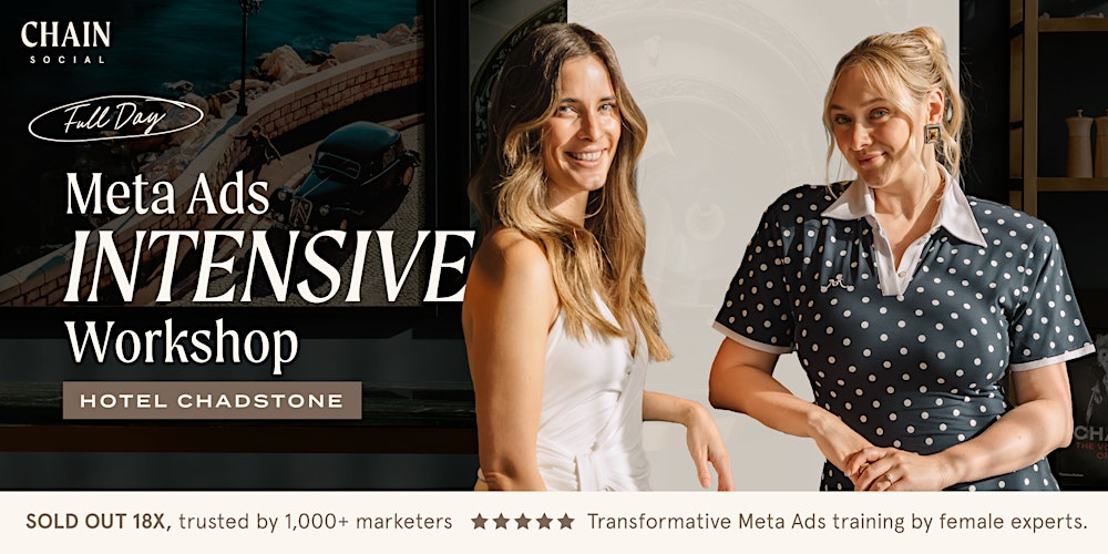 Chain Social Presents 'Facebook Ads Intensive' @ Chadstone Hotel