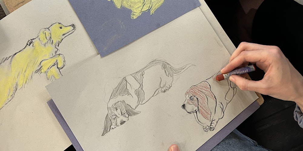 Dog Life Drawing - Left Bank