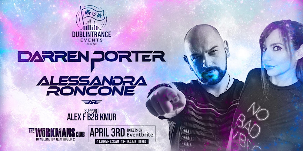 DublinTranceEvents Presents Darren Porter And Alessandra Roncone