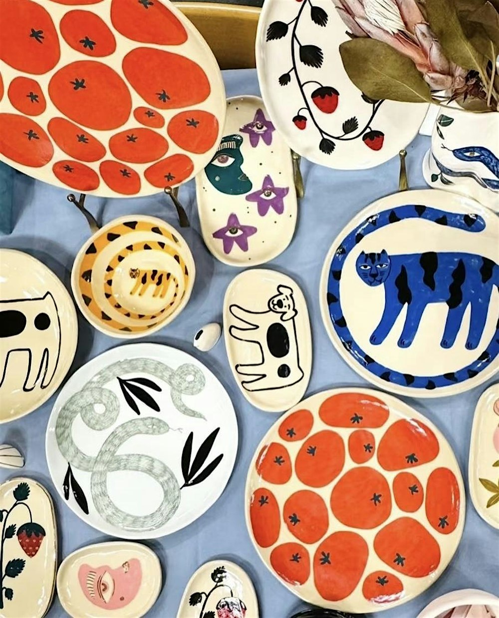 Semi-guided Pottery Painting Workshop