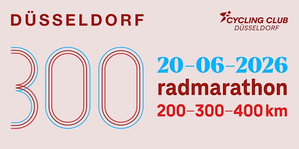 Düsseldorf300 Edition 2026  - eine Langstreckenausfahrt mit dem Rennrad