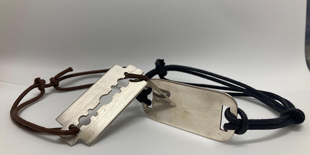 Workshop zilveren plaatarmband met koord maken