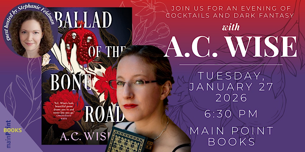 A.C. Wise - An Evening of Cocktails and Dark Fantasy!