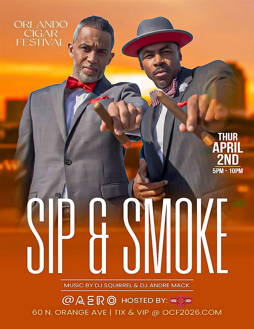 Orlando Cigar Festival 2026 - SIP & Smoke @ Aero Rooftop Lounge