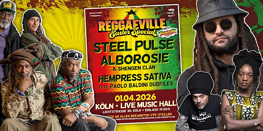 REGGAEVILLE EASTER SPECIAL meets SUMMERJAM in Köln 2026