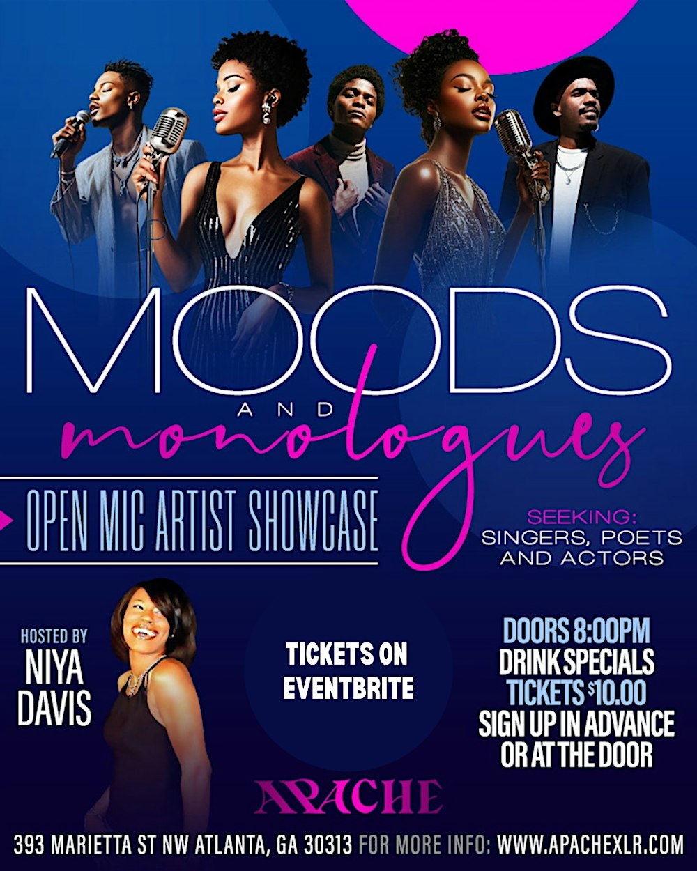 Moods & Monologue - Open Mic Artist Showcase