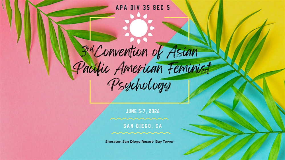 3rd Convention of Asian Pacific Feminist Psychology