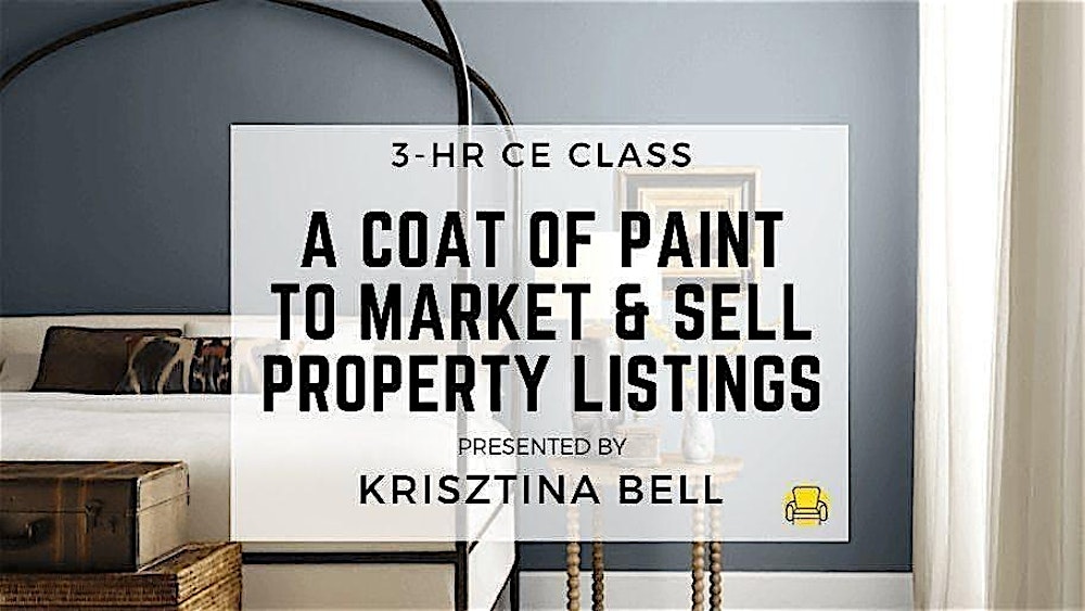 3HR  CE Class - A Coat of Paint to Market & Sell Property Listings