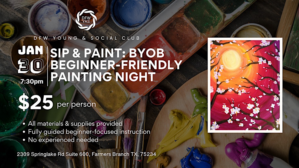 Sip & Paint: A BYOB Beginner-Friendly Painting Night