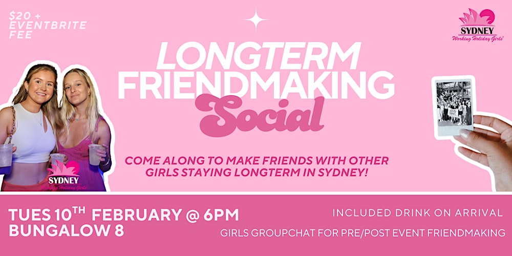 Longterm Friendmaking Social | Tuesday 10th February