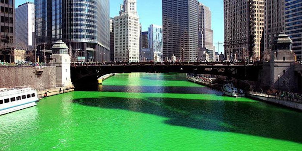 St. Patrick's Day Chicago Green River Sunset Booze Cruise! 5:45pm Sail Time