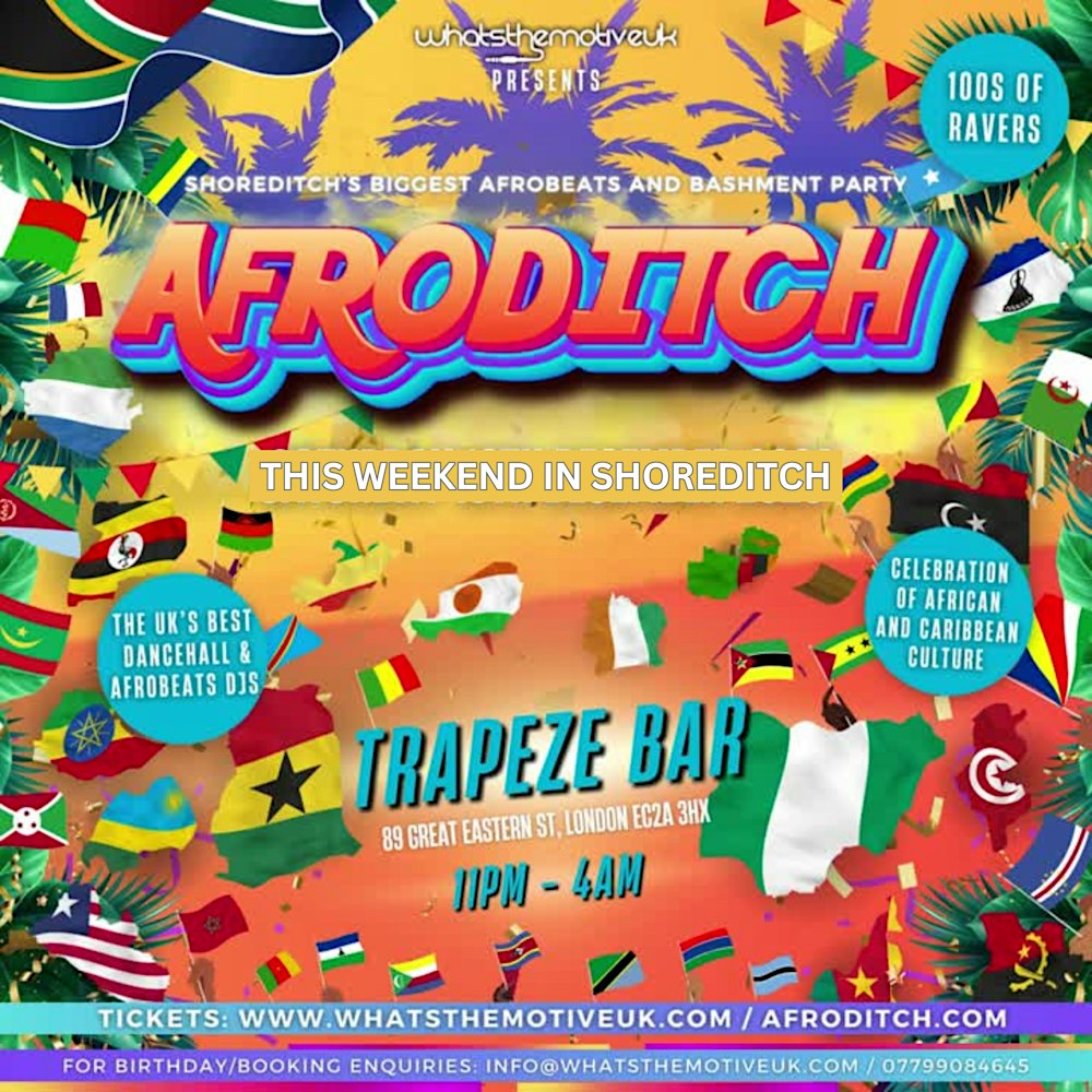 AFRODITCH - London's ´#1 Bashment & Afrobeats Party (FREE B4 12AM)