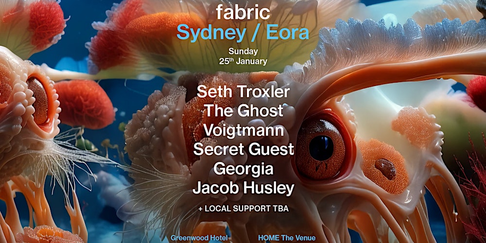 ★ fabric x S.A.S.H Sydney ★  SUN JAN 25TH ★