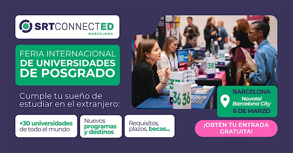 SRT ConnectED - Feria Internacional de Másteres y Posgrados en Barcelona