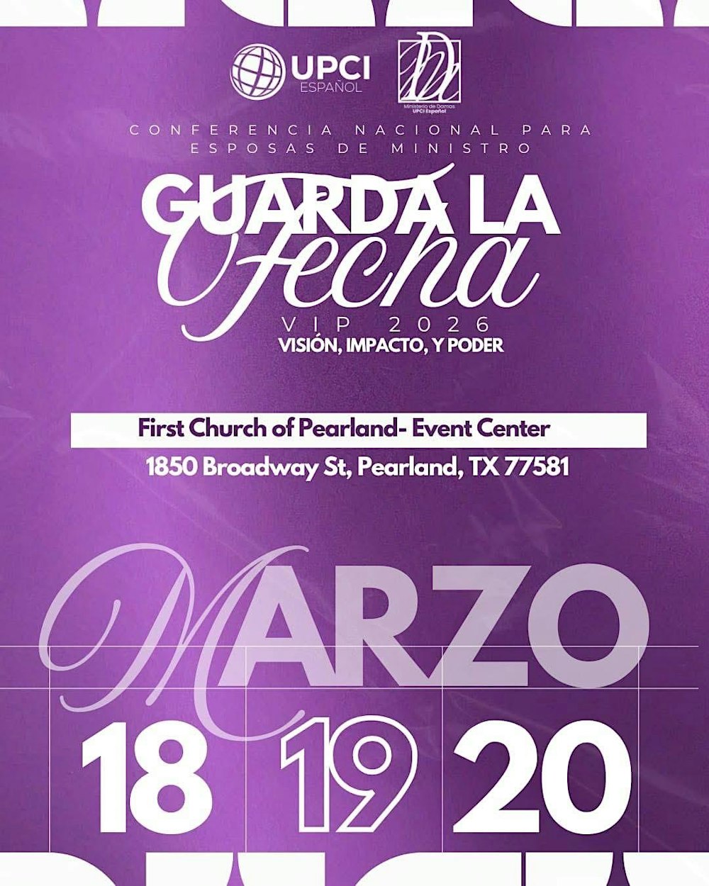 Conferencia Nacional para Esposas de Ministros "VIP"