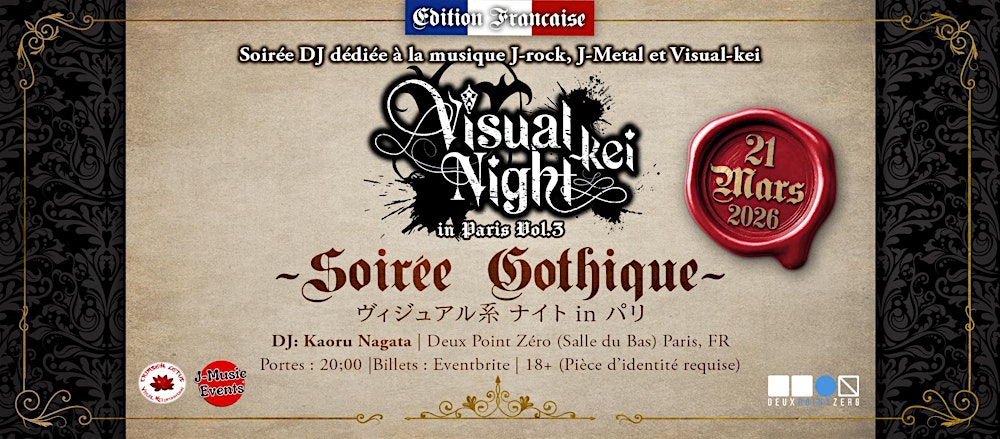 Visual-kei Night J-Rock Party in Paris Vol.03 ～Soirée Gothique～