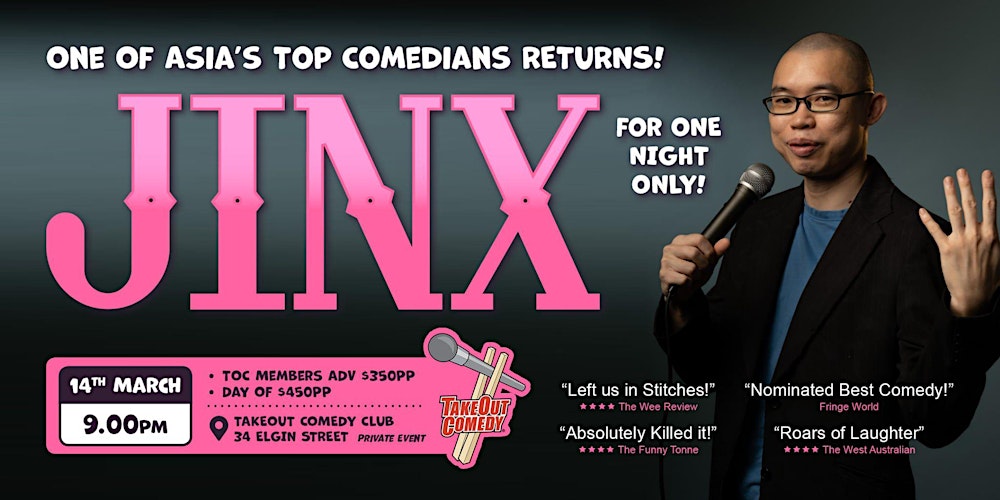 This week at TakeOut Comedy - JINX