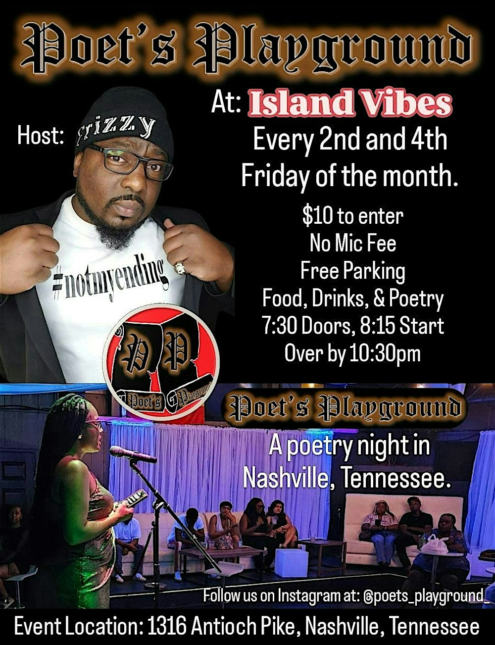 A Nashville Tennessee Poetry Night & Open Mic with Yoga