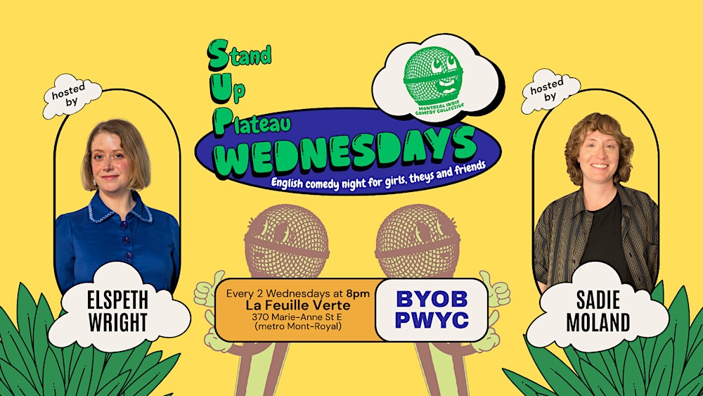Stand Up Plateau Wednesdays - Stand-up comedy in English