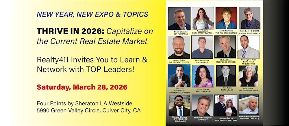 Thrive in 2026  Expo - Capitalize on the Current Real Estate Market