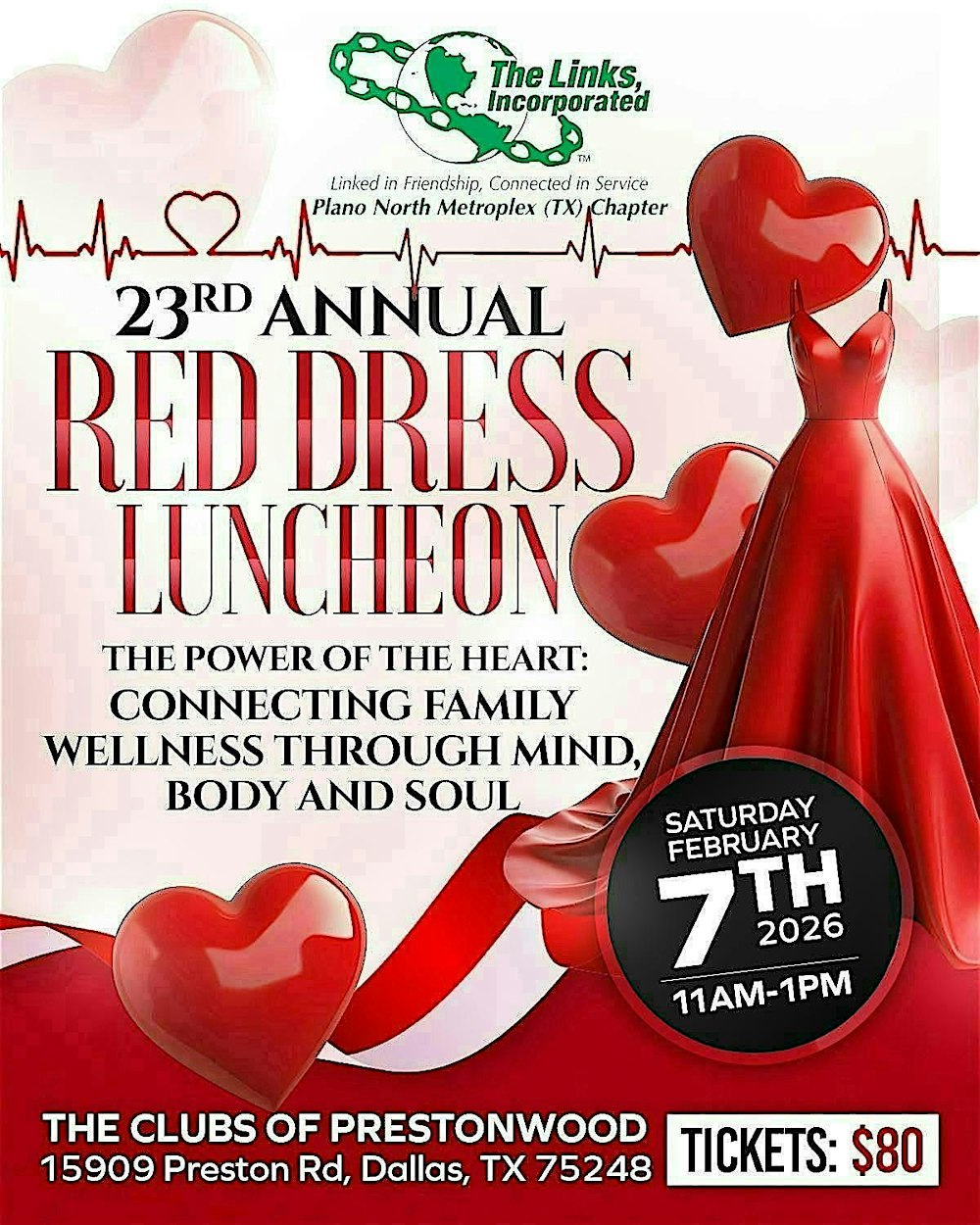 23rd Annual Red Dress Luncheon - The Power of The Heart