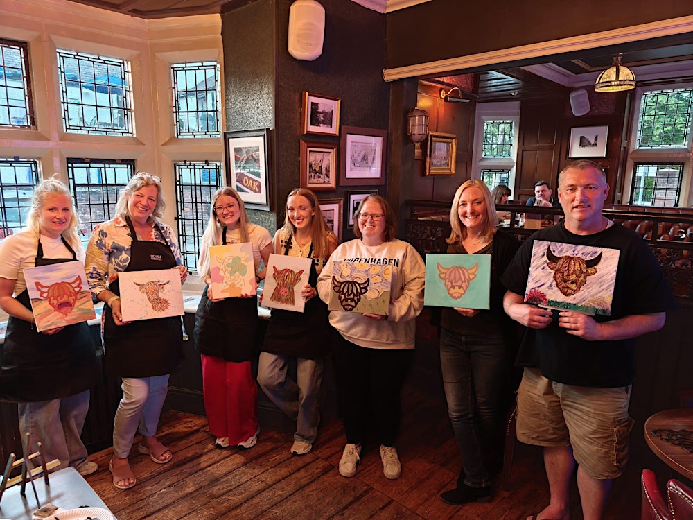 Sip & Paint - Highland Cow