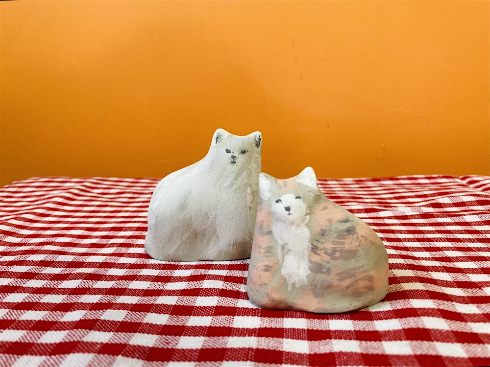 Sip & Sculpt: BYOB Pottery night Kittens