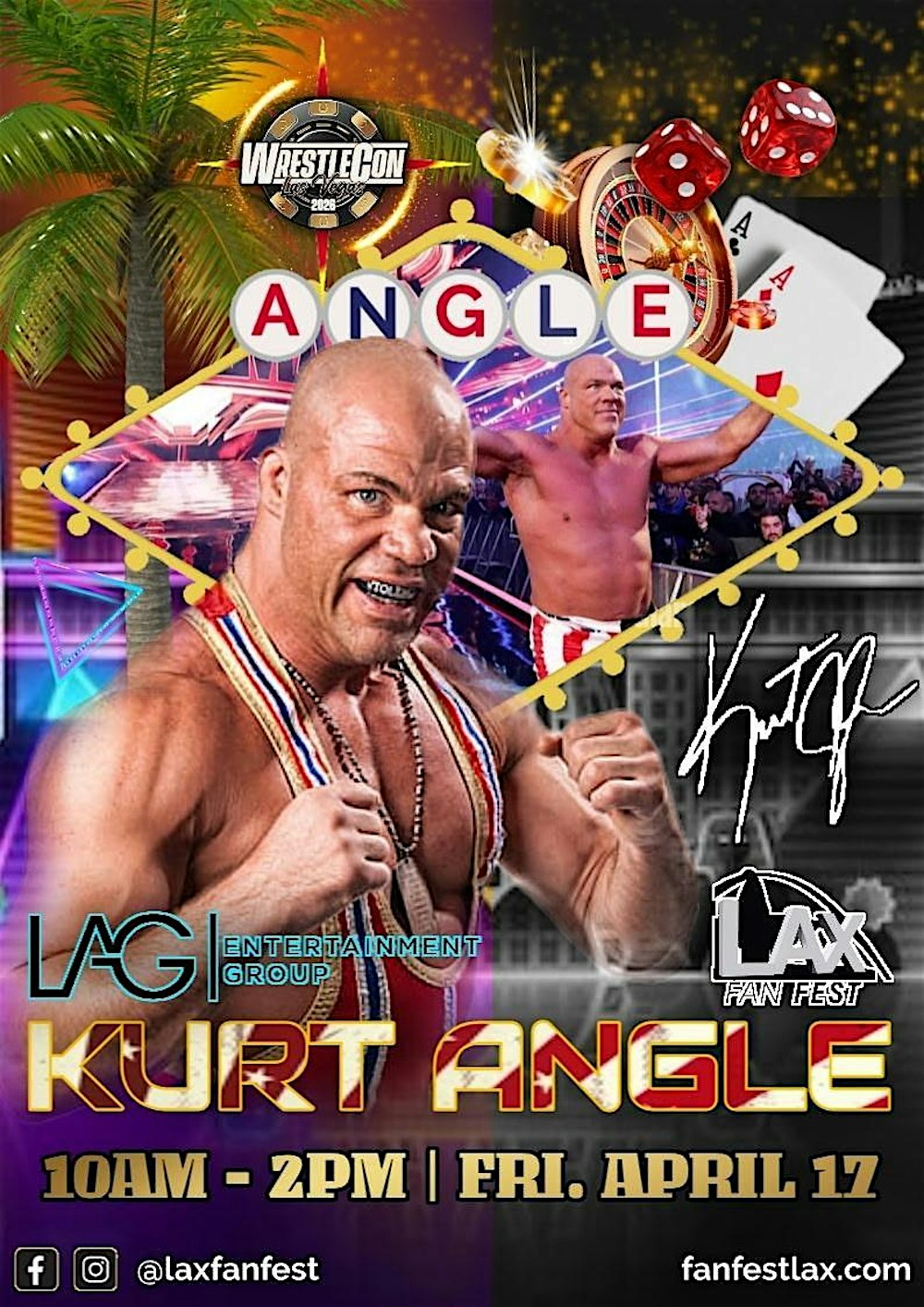 Kurt Angle Autograph Experience Wrestlecon 2026 Las Vegas